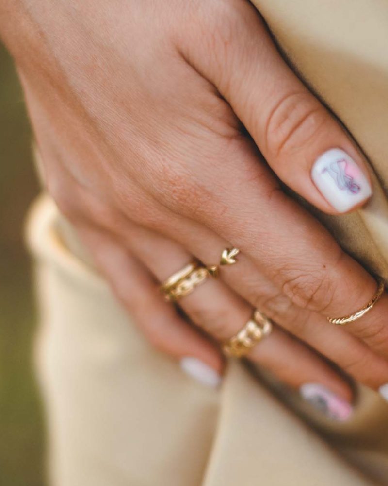 nail art manicure, sexy pose